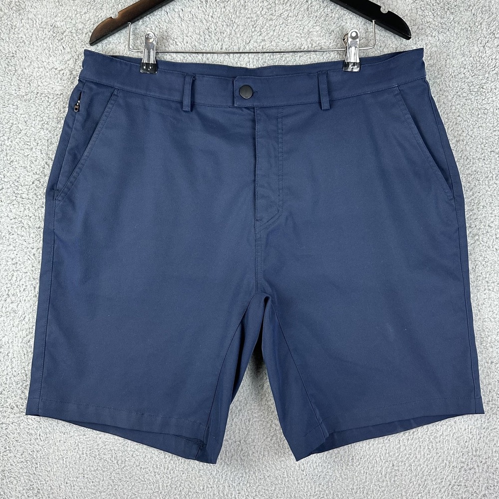 Myles Golf Shorts Mens 38 Navy Blue 9 Inch Inseam Athletic Performance Chino Men